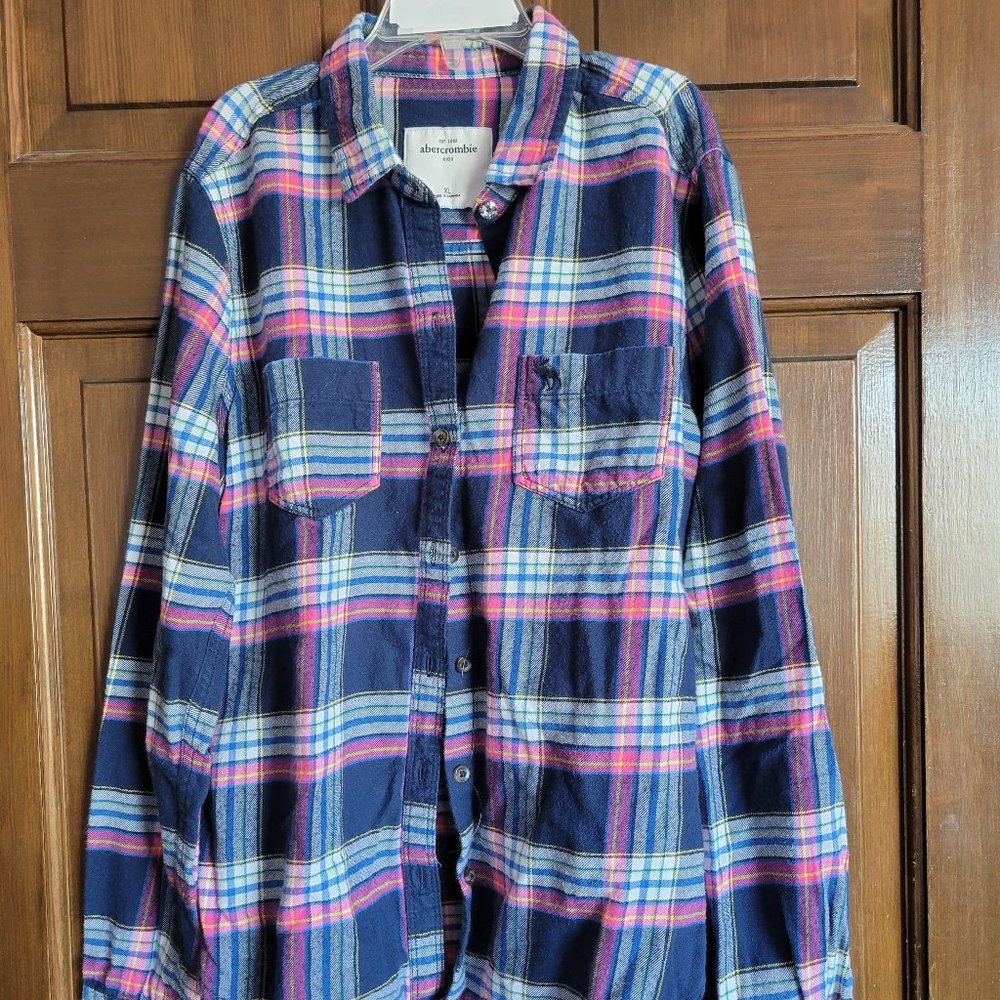 Abercrombie Kids Flannel Shirt (Size  XL)